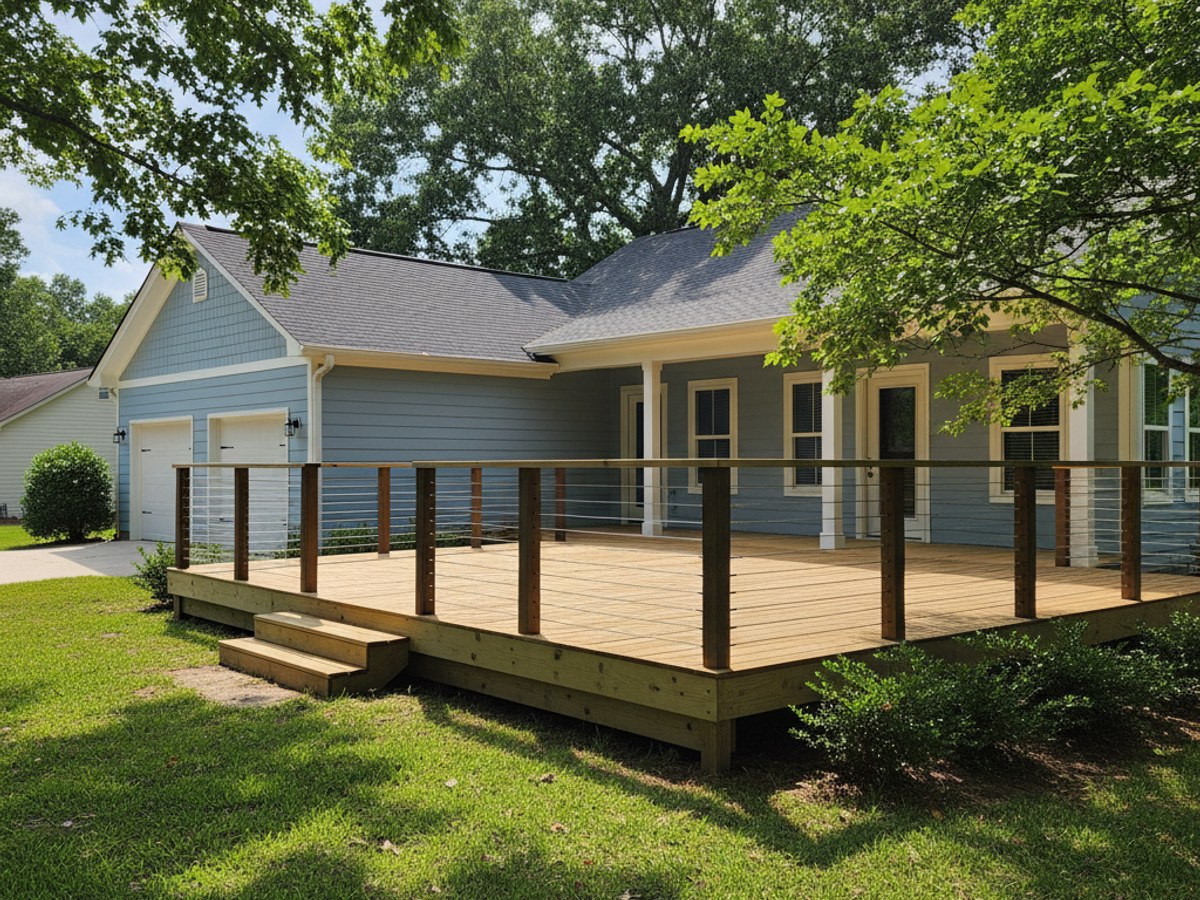 Majestic Deck crew working on a home